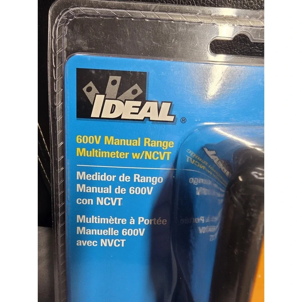 Ideal 61-327 600V Manual Range Multimeter NCVT CATIII 600V 4000 Count Display